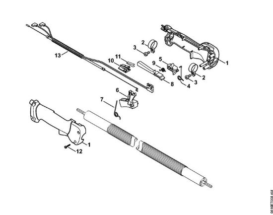 Impugnatura Apparecchi speciali (PC, SP, MC) PC 75 della marca STIHL