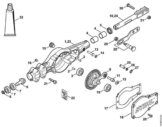 Riduttore Apparecchi speciali (PC, SP, MC) PC 75 della marca STIHL