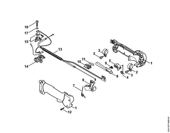 Impugnatura di comando Apparecchi speciali (PC, SP, MC) SP 400 della marca STIHL