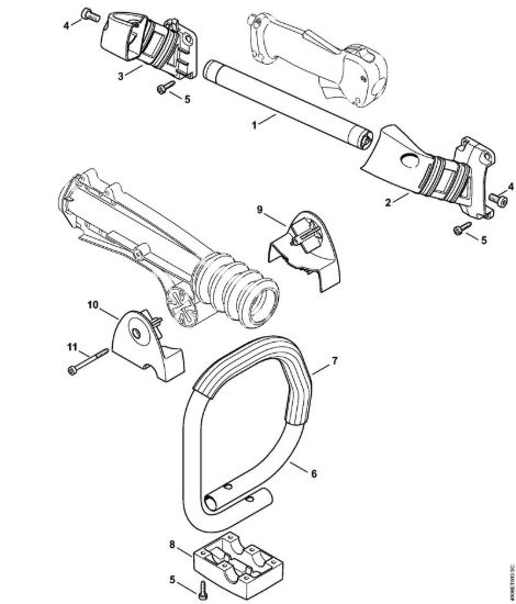 Impugnatura Apparecchi speciali (PC, SP, MC) SP 481 della marca STIHL