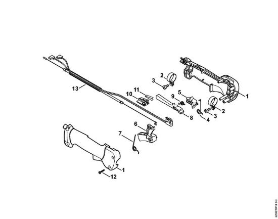Impugnatura Apparecchi speciali (PC, SP, MC) SP 81 della marca STIHL
