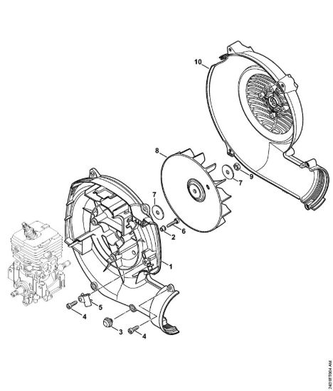 Carter soffiatore, ventola Atomizzatori (SR) SR 200 della marca STIHL