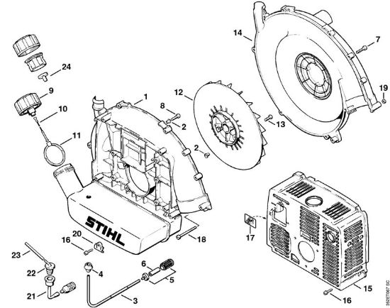 Carter soffiatore Atomizzatori (SR) SR 320 della marca STIHL