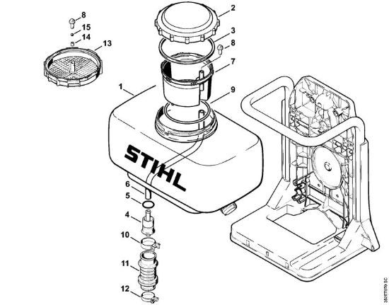 Serbatoio Atomizzatori (SR) SR 400 della marca STIHL