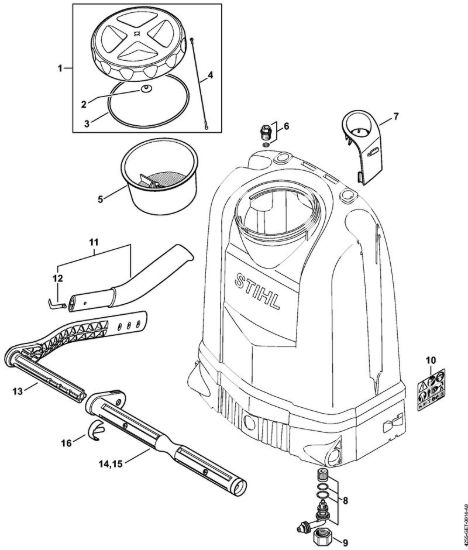 Serbatoio Spruzzatori (SG) SG 71 della marca STIHL