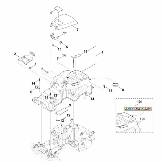 Picture of B - Parte superiore scocca RMI 422.0 PC