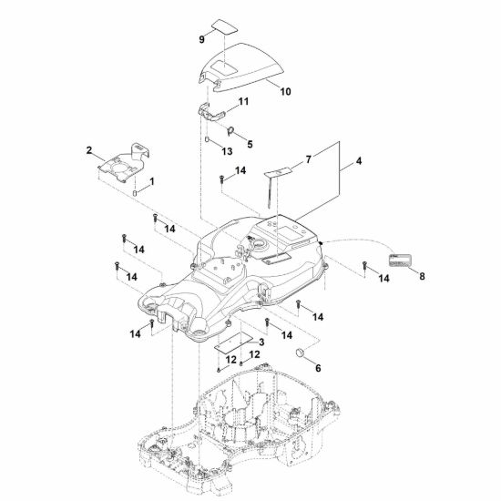 Picture of B - Parte superiore scocca RMI 422.2 PC
