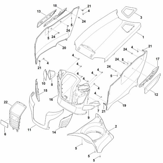 Picture of D - Cofano motore RT 4112.1 SZ
