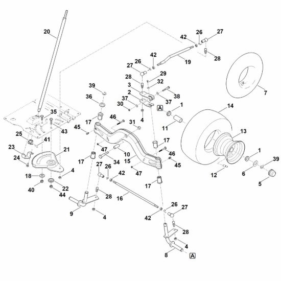Picture of E - Sterzo, ruota anteriore RT 4112.1 SZ