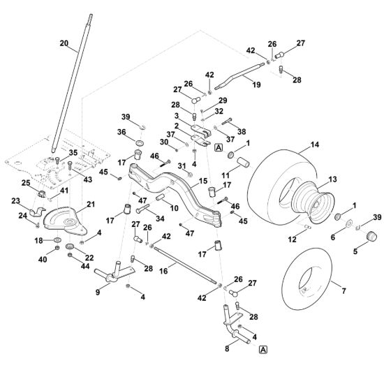 Picture of E - Sterzo, ruota anteriore RT 5097.0