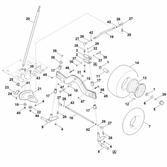 Picture of E - Sterzo, ruota anteriore RT 5097.1