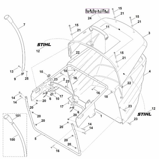 Picture of O - Cesto raccolta erba RT 5112.1 Z