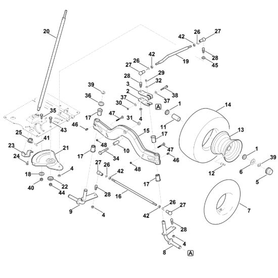 Picture of E - Sterzo, ruota anteriore RT 6112.0 C