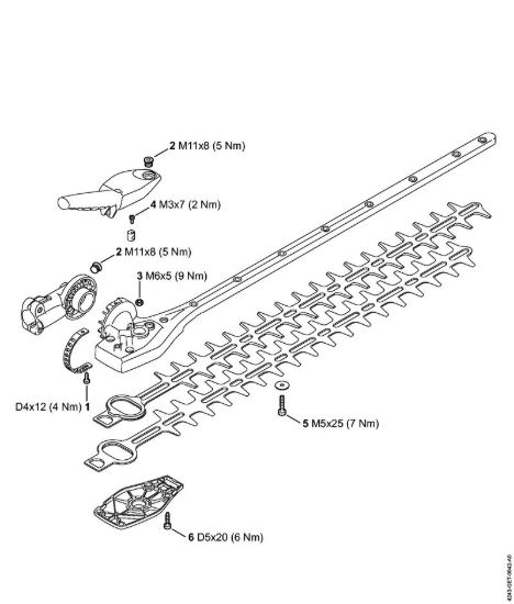 Coppie di serraggio Attrezzi accessori FH 145° della marca STIHL