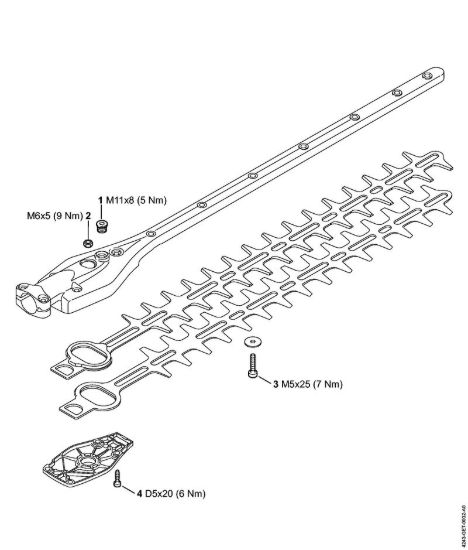 Coppie di serraggio Attrezzi accessori HL 0° della marca STIHL
