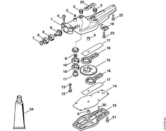 Riduttore 0° Attrezzi accessori HL 0° della marca STIHL