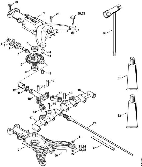 Riduttore, Rastrello Attrezzi accessori SP 10 della marca STIHL