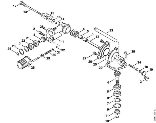 Riduttore angolato 0° - 90° Attrezzi di applicazione (-KM) FH-KM 0° - 90° della marca STIHL