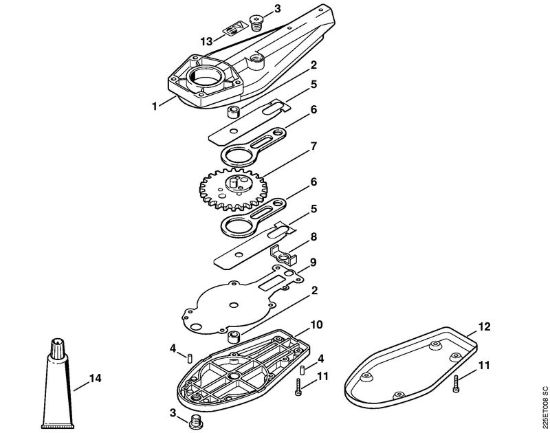 Riduttore lama 0° - 90° Attrezzi di applicazione (-KM) FH-KM 0° - 90° della marca STIHL