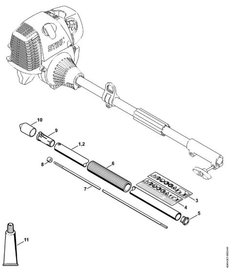 Stelo Attrezzi di applicazione (-KM) FH-KM 0° - 90° della marca STIHL