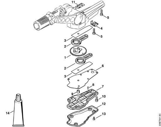 Riduttore lama a 135° regolabile Attrezzi di applicazione (-KM) FH-KM 135° della marca STIHL
