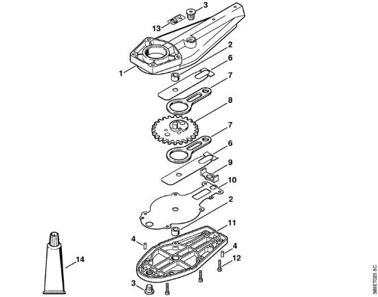 HL-KM Riduttore lama 0°, 30°, 0° - 90° Attrezzi di applicazione (-KM) HL-KM 30° della marca STIHL