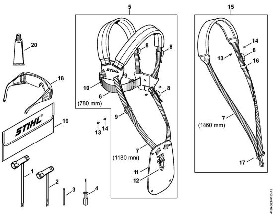 Attrezzi, accessorio a richiesta Motori Kombi (KM) KM 100 R della marca STIHL