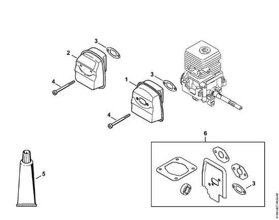 Silenziatore Motori Kombi (KM) KM 55 R della marca STIHL