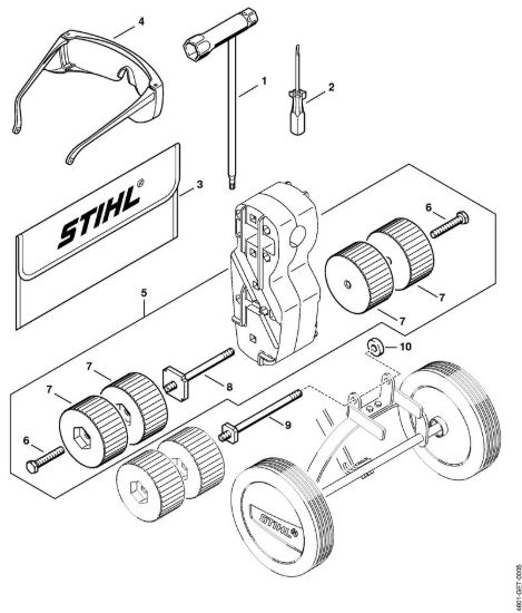 Attrezzi, accessorio a richiesta MultiMotore (MM) MM 55 della marca STIHL