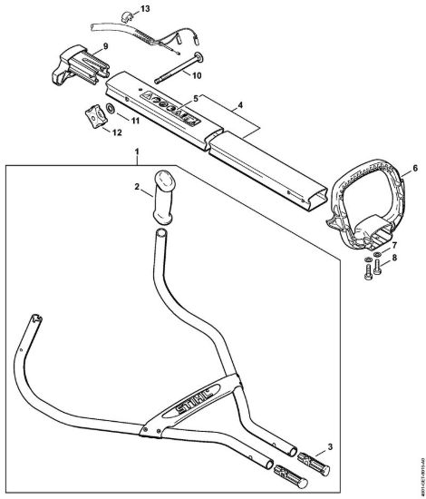 Manico tubolare MultiMotore (MM) MM 55 della marca STIHL