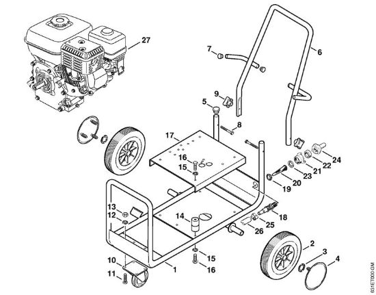 Carrello Idropulitrice a benzina (RB) RB 301 della marca STIHL