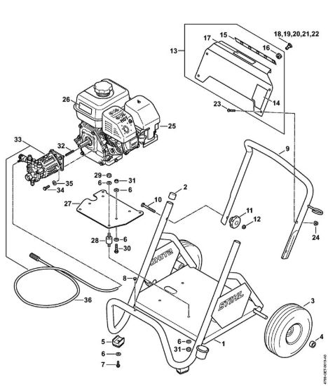 Carrello Idropulitrice a benzina (RB) RB 400 Dirt Boss della marca STIHL
