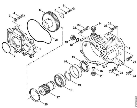 Riduttore Idropulitrice a benzina (RB) RB 402 della marca STIHL
