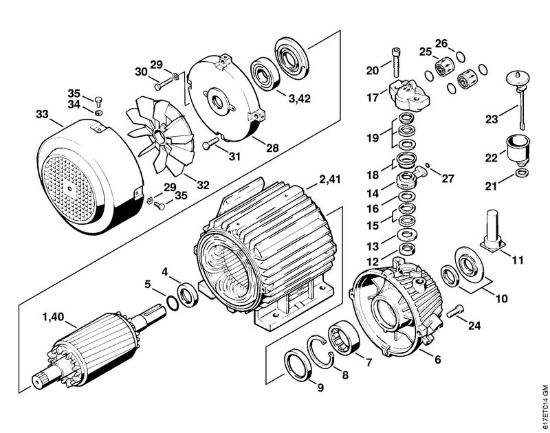 Elettromotore RE 400 K, RE 401 K Idropulitrice elettrica (RE) RB 400 K della marca STIHL