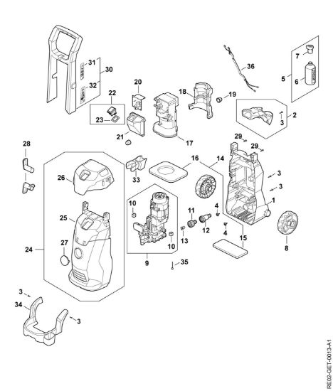 Picture of Carrello, Condotto aria, Cappottatura, Scatola interruttore RE 100.0 PLUS CONTROL