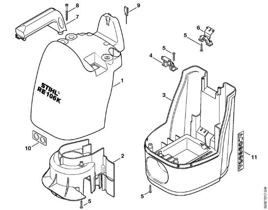 Cappottatura Idropulitrice elettrica (RE) RE 106 K della marca STIHL