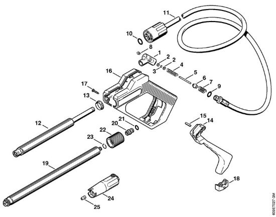 Pistola, tubo nebulizzatore Idropulitrice elettrica (RE) RE 106 KM della marca STIHL