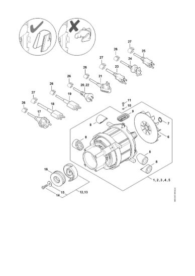 Picture of Elettromotore, Cavo di collegamento RE 110
