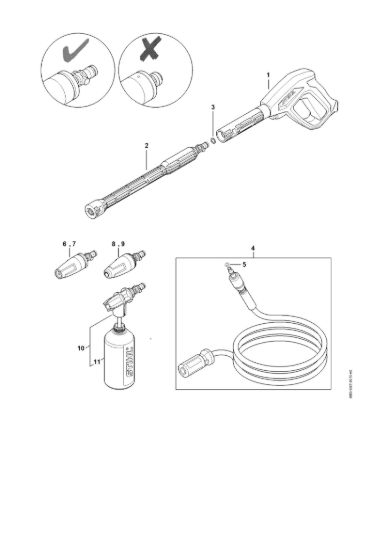 Picture of Pistola, tubo nebulizzatore RE 110