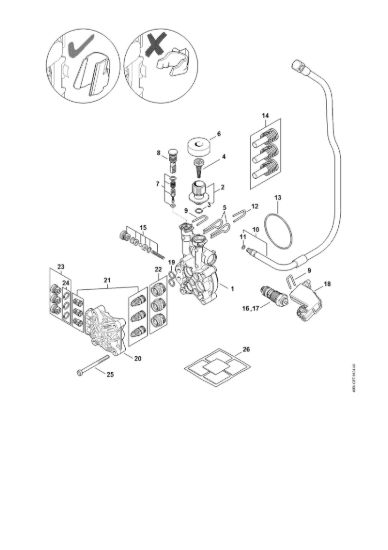 Picture of Pompa, blocco valvole RE 110 PLUS