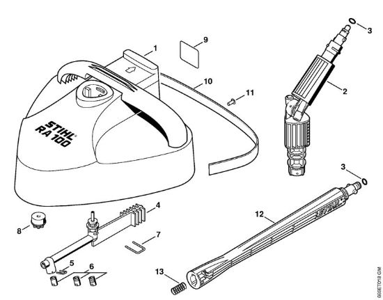 Appliciazioni pulitrice per superfici RA 100 Idropulitrice elettrica (RE) RE 116 K della marca STIHL