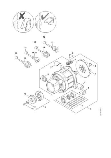 Picture of Elettromotore, Cavo di collegamento RE 120