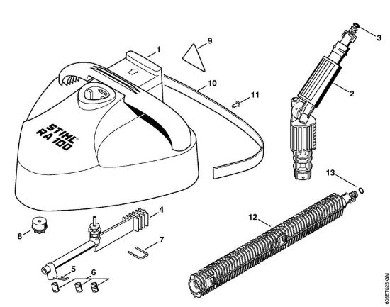 Appliciazioni pulitrice per superfici RA 100 Idropulitrice elettrica (RE) RE 125 K della marca STIHL
