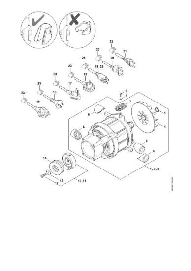 Picture of Elettromotore, Cavo di collegamento RE 130 PLUS