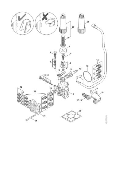 Picture of Pompa, blocco valvole RE 130 PLUS