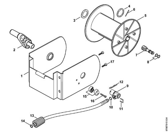 Tamburo avvolgi-flessibile Idropulitrice elettrica (RE) RE 161 K PLUS della marca STIHL