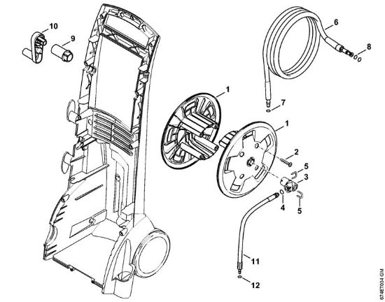 Tamburo avvolgi-flessibile Idropulitrice elettrica (RE) RE 162 PLUS della marca STIHL