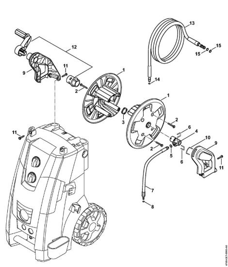 Tamburo avvolgi-flessibile Idropulitrice elettrica (RE) RE 163 PLUS della marca STIHL