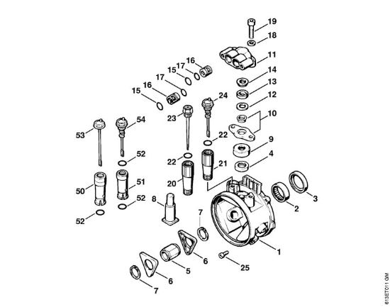 Corpo pompa Idropulitrice elettrica (RE) RE 220 K della marca STIHL