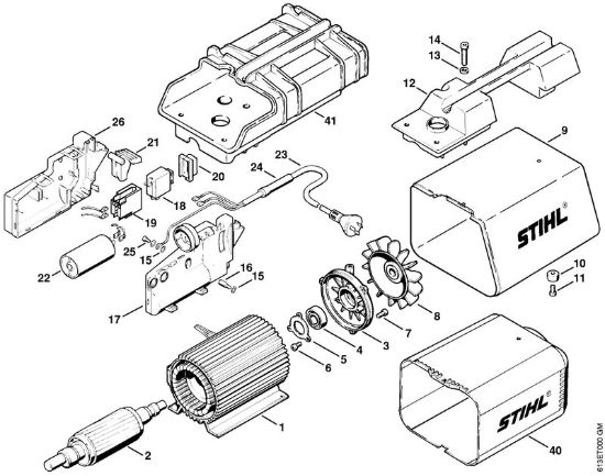 Elettromotore RE 220 K, 240 K, interruttore a pedale RE 240 K Idropulitrice elettrica (RE) RE 240 K della marca STIHL